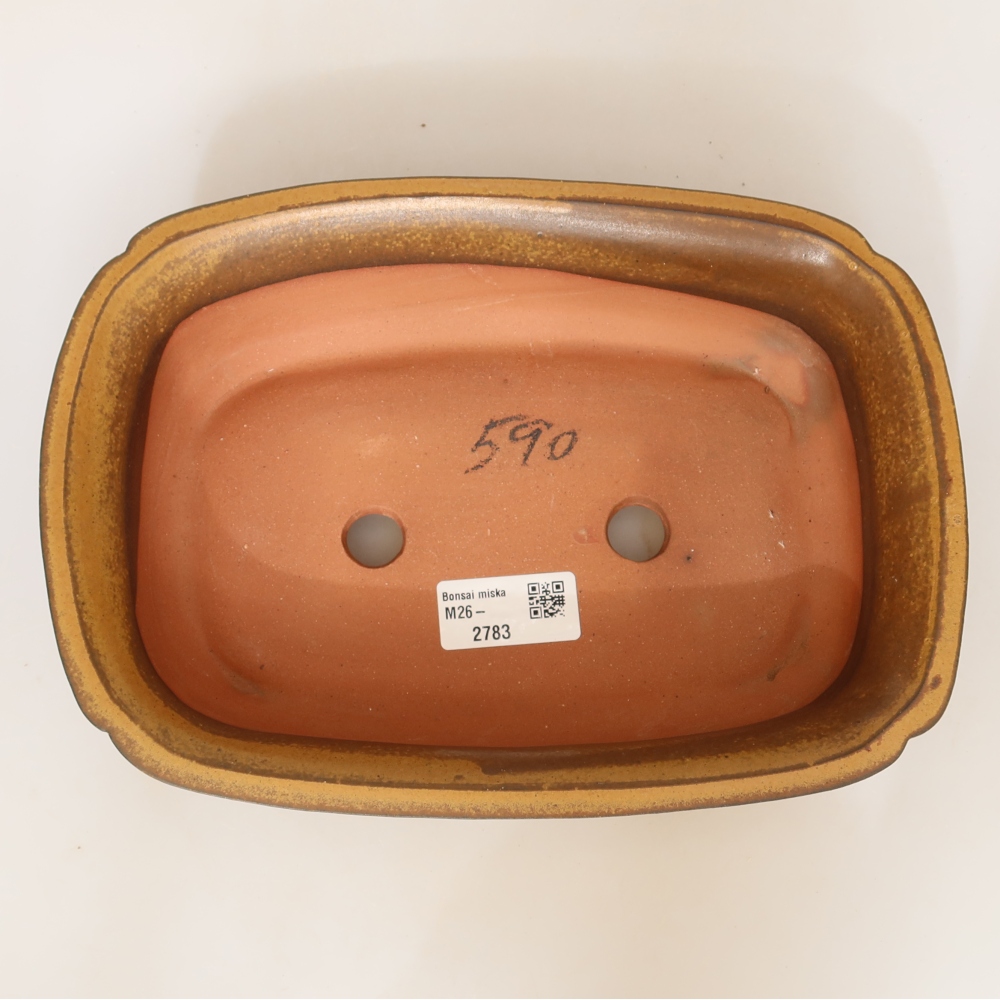 Ceramiczna miska  24 x 17 x 6 cm, kolor żółty