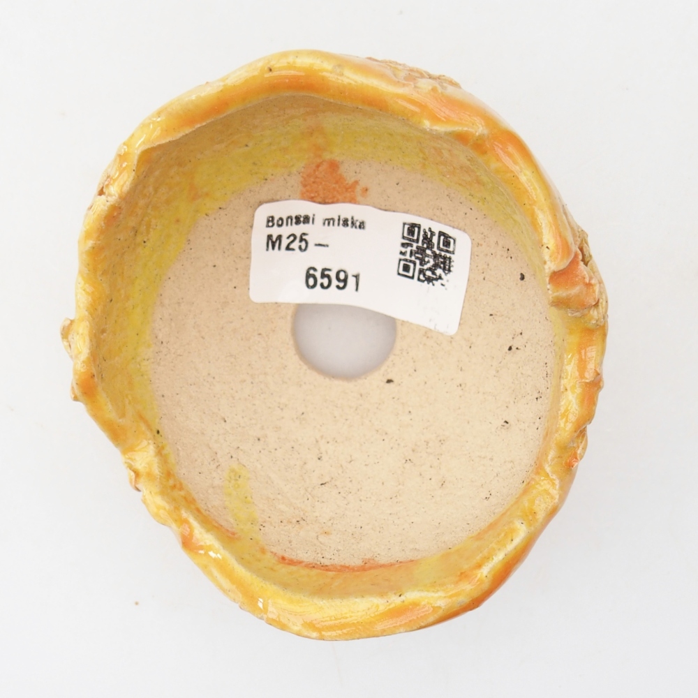 Ceramiczna skorupa 8,5 x 8,5 x 6 cm, żółta