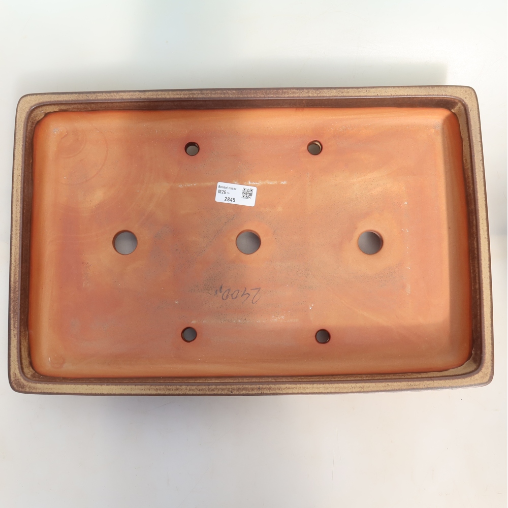 Miska ceramiczna  45 x 29 x 6,5 cm, kolor brązowy – WYŁĄCZNIE ODBIÓR OSOBISTY lub transport na palecie