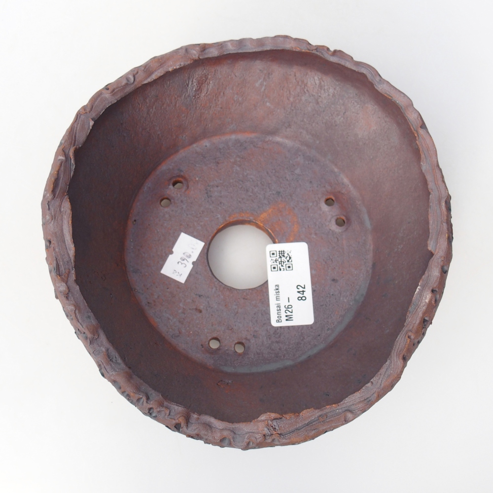 Ceramiczna miska do bonsai 16,5 x 17,5 x 7 cm, kolor metaliczny