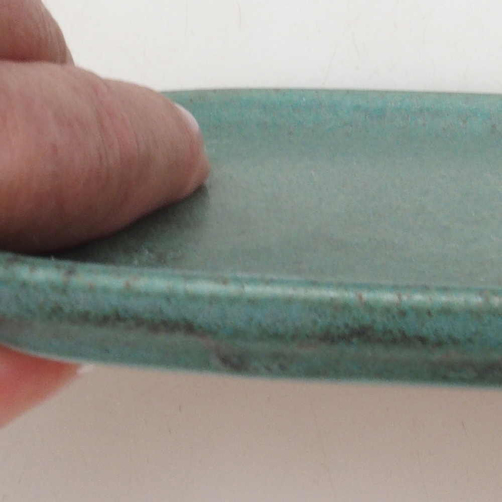 Miska ceramiczna H31 - 15 x 13 x 1 cm - zielona