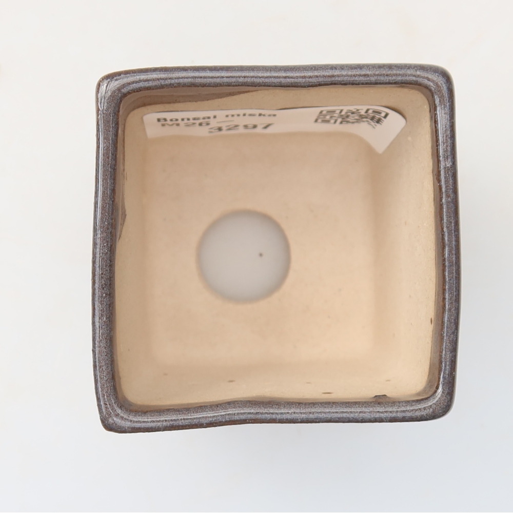 Ceramiczna miseczka do bonsai 5 x 5 x 5 cm, kolor szary
