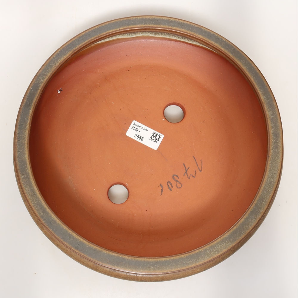 Ceramiczna miska  27 x 27 x 7,5 cm, kolor brązowy