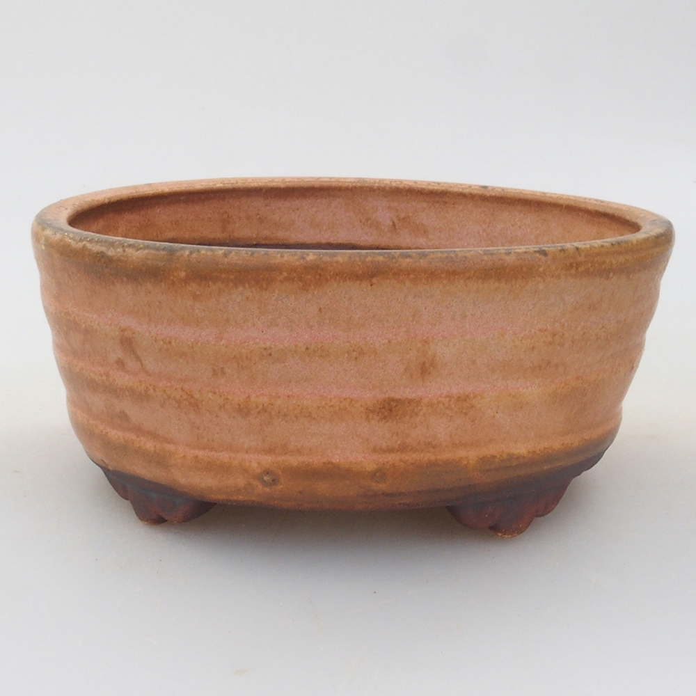 Ceramiczna miska do bonsai 10,5 x 9 x 4 cm, kolor różowy