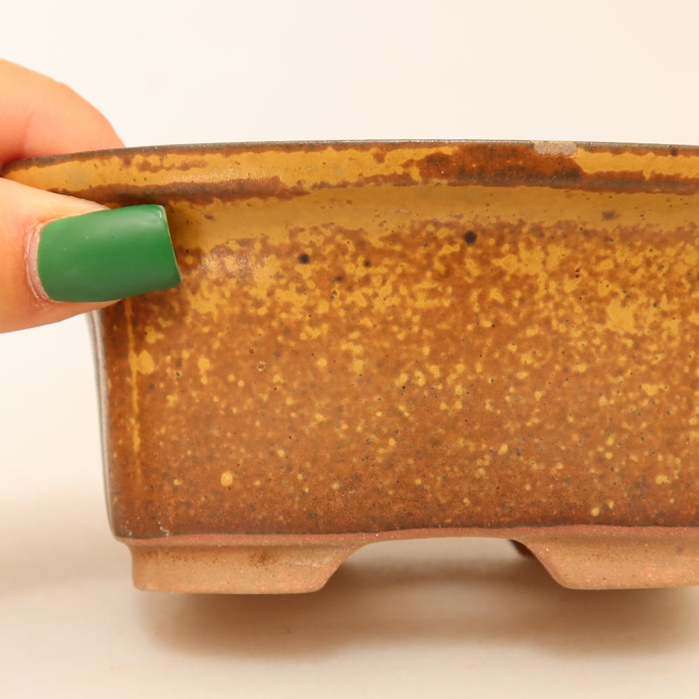 Ceramiczna miska  13 x 10,5 x 5,5 cm, kolor żółty