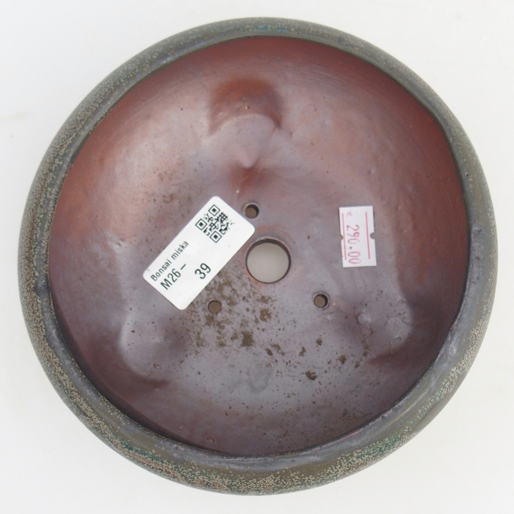 Ceramiczna miska do bonsai 15 x 15 x 7 cm, szara