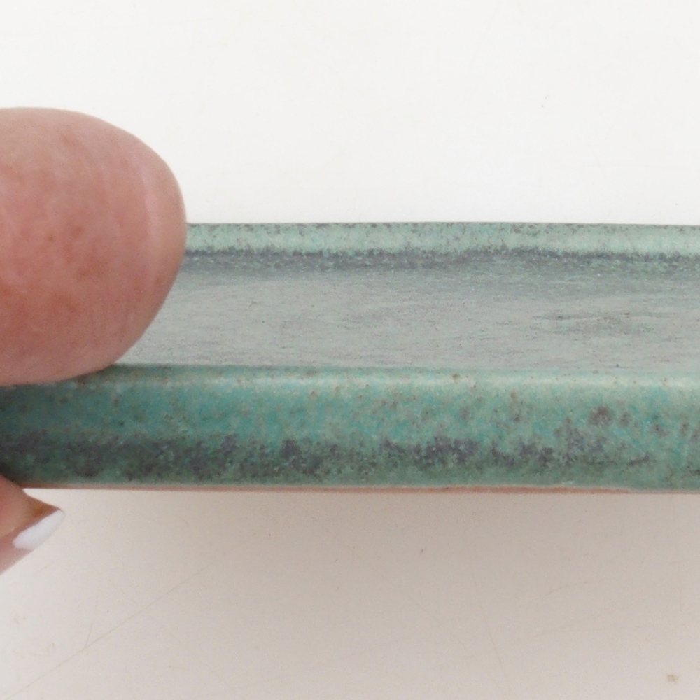 Bonsai bowl square L - 14 x 14 x 1 cm - zielony
