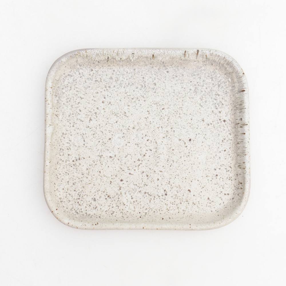Miska bonsai + spodek H38 - 12 x 10,5 x 5 cm - beżowy