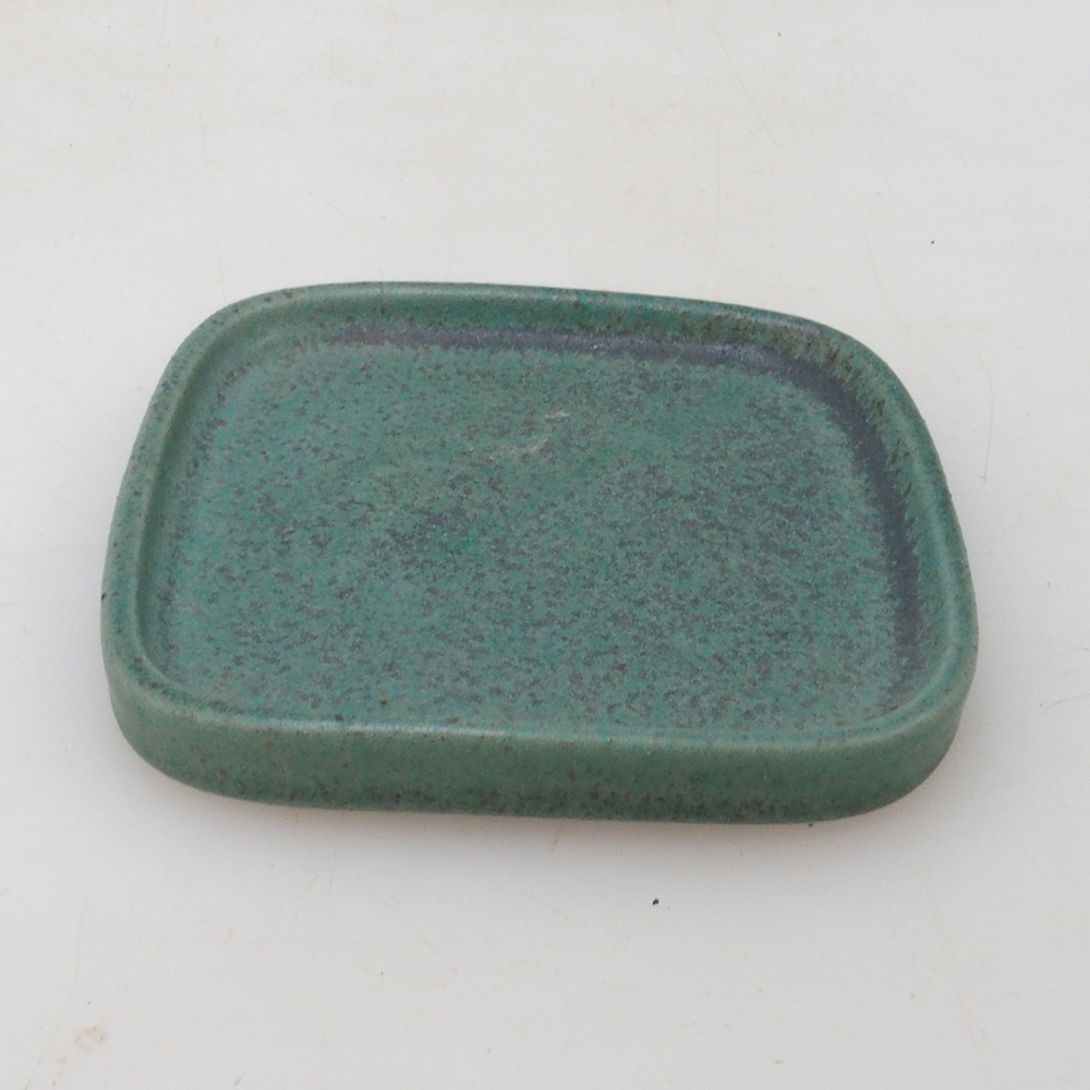 Bonsai bowl kwadratowy 9 x 9 x 1 cm - zielony
