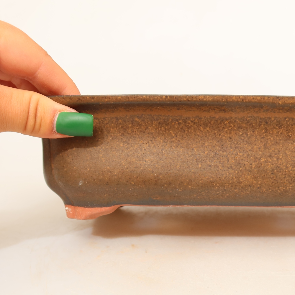 Ceramiczna miska  24 x 17 x 6 cm, kolor brązowy