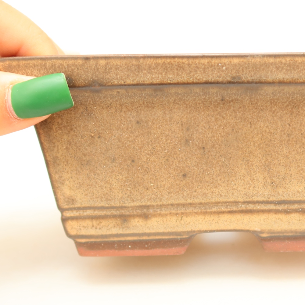 Ceramiczna miska  14,5 x 12,5 x 7 cm, kolor brązowy