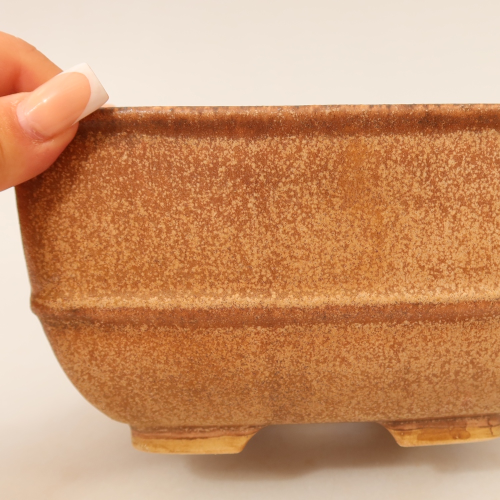 Ceramiczna miska do bonsai 16,5 x 16,5 x 9,5 cm, kolor różowy