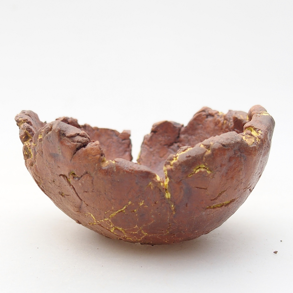 Ceramiczna muszla 7 x 6,5 x 4 cm, kolor żółty