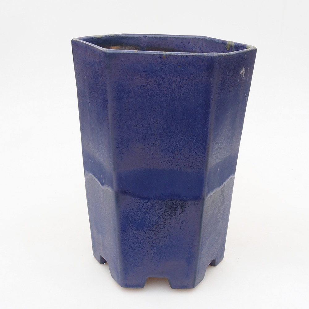 Ceramiczna miska bonsai 13 x 11,5 x 17 cm, kolor niebieski