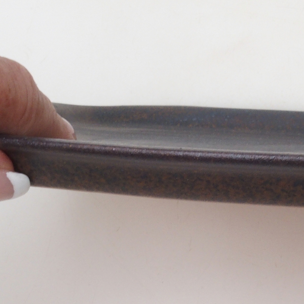Ceramiczna podstawka H08 – 22,5 x 16 x 1 cm – brązowa