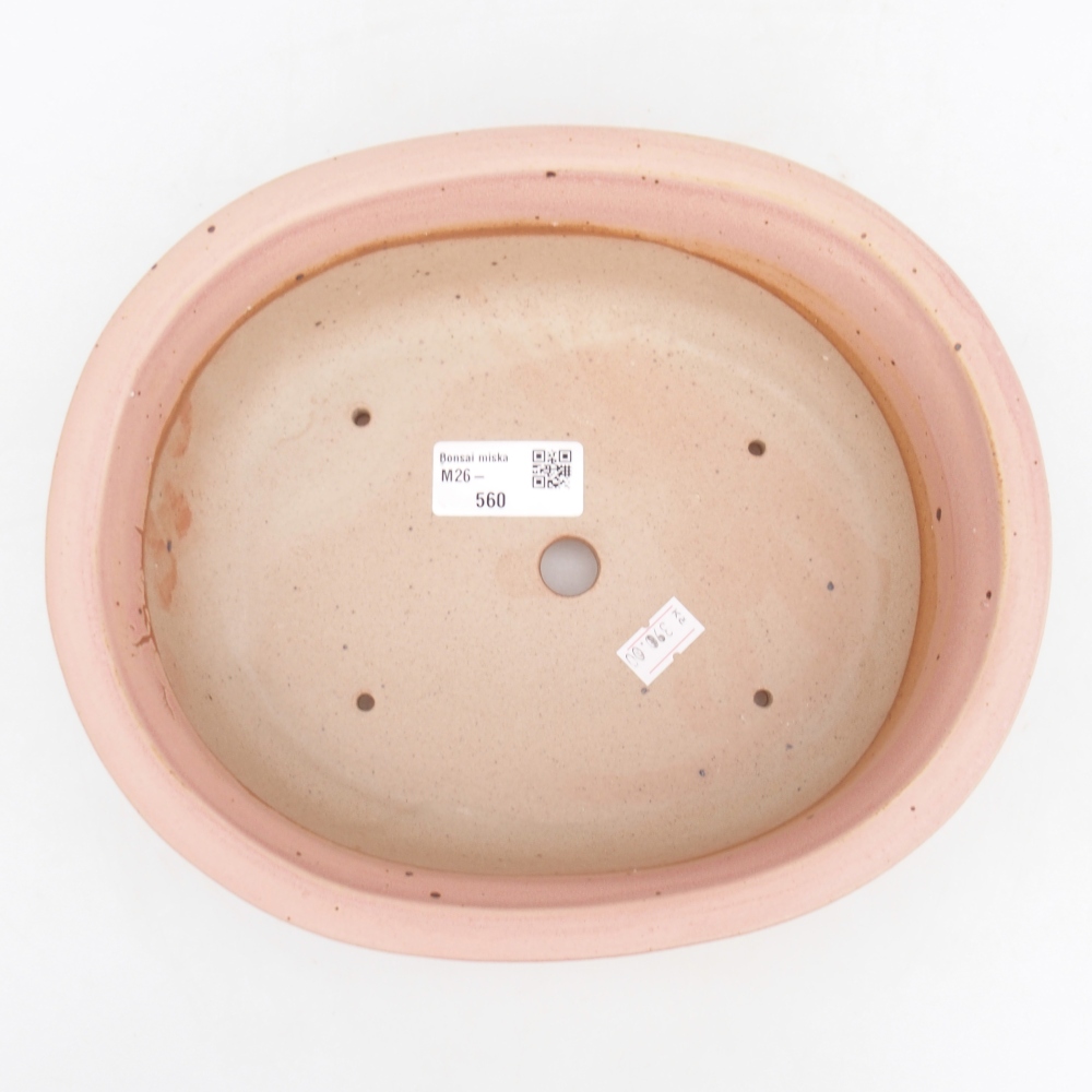 Ceramiczna miska na bonsai 23 x 19 x 7 cm, różowa