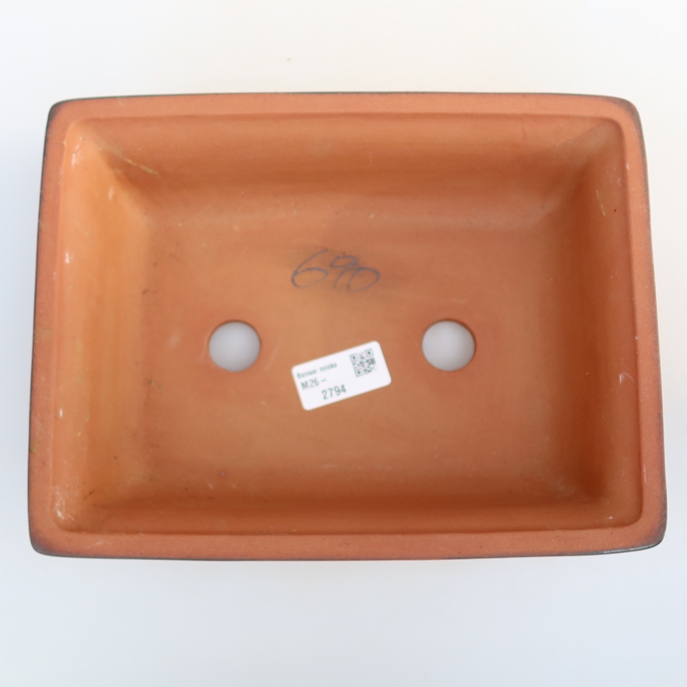 Ceramiczna miska  24,5 x 19 x 7 cm, kolor ceglasty