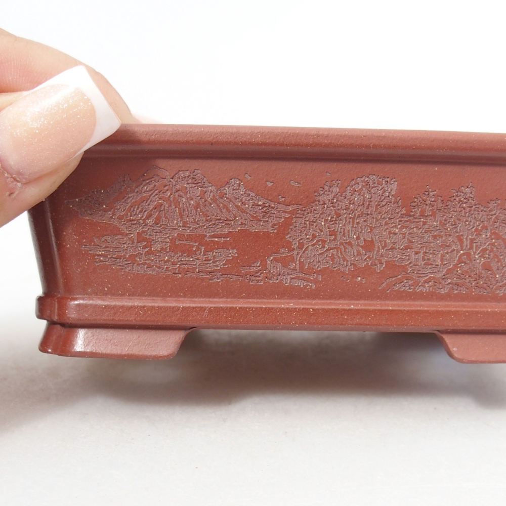 Miska 11 x 9 x 3,5 cm kolor ceglasty