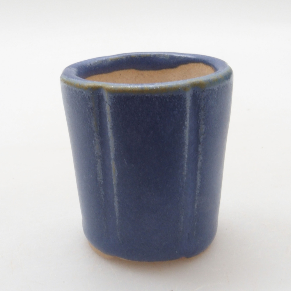 Mini miska bonsai 3,5 x 3,5 x 4 cm, kolor niebieski