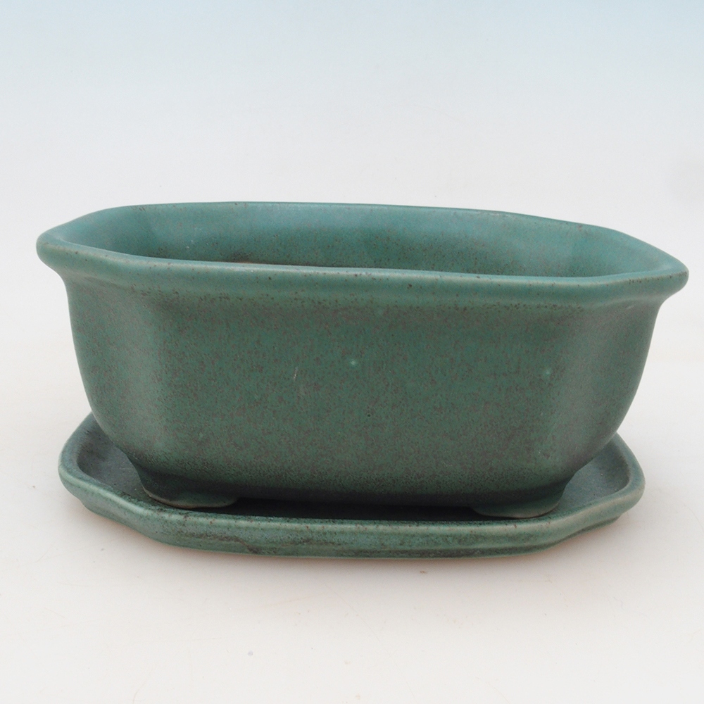 Bonsai bowl + spodek H31 - zielony