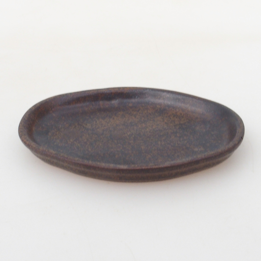 Ceramiczna miska H05 -11 x 8,5 x 1 cm - brązowa