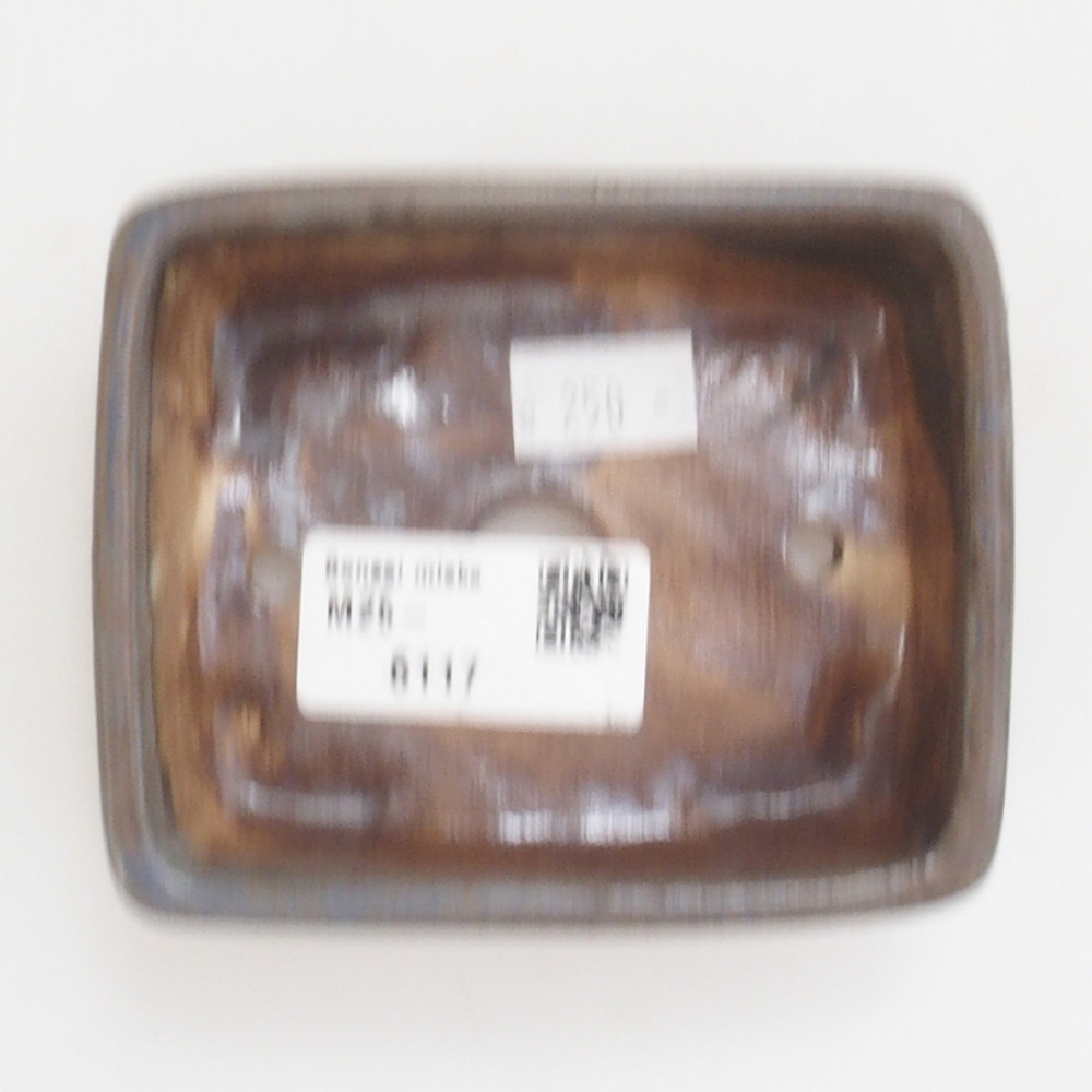 Ceramiczna miska do bonsai 9,5 x 8 x 3,5 cm, kolor brązowy