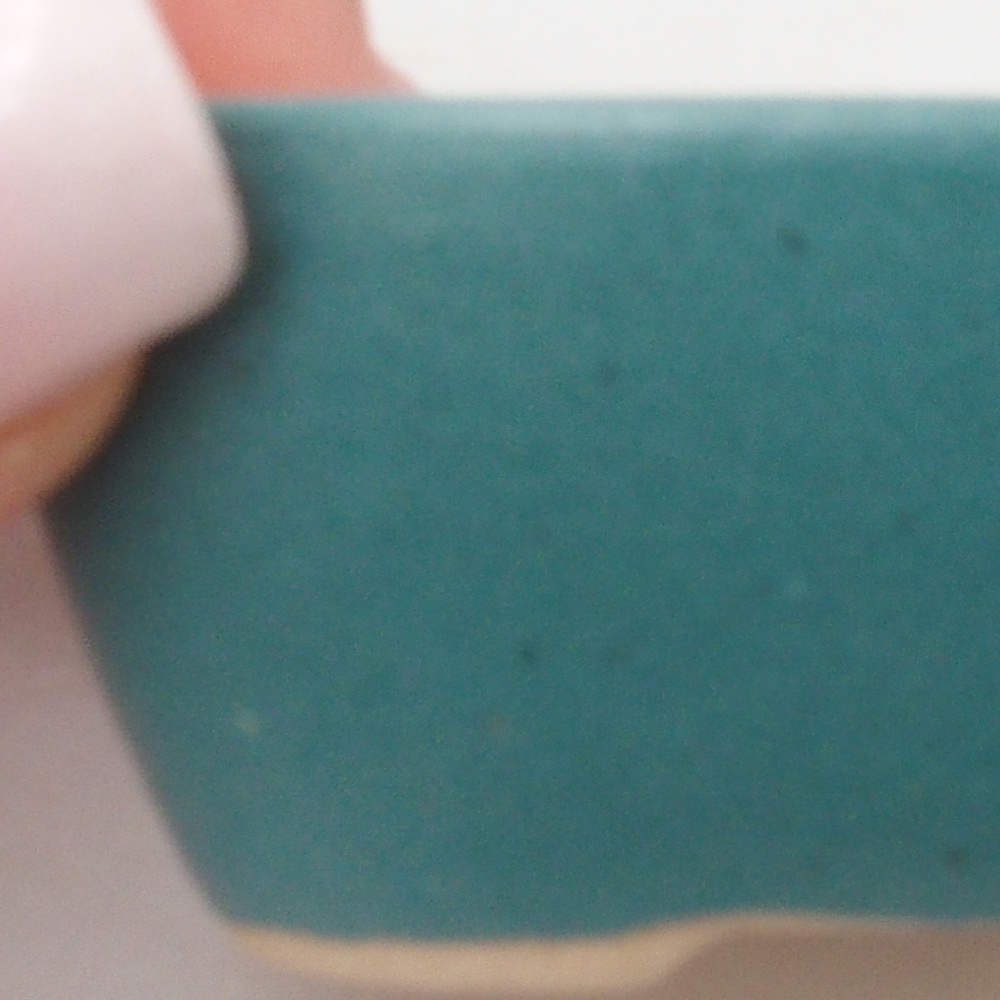 Ceramiczna miska bonsai 6 x 4,5 x 2 cm, kolor niebieski