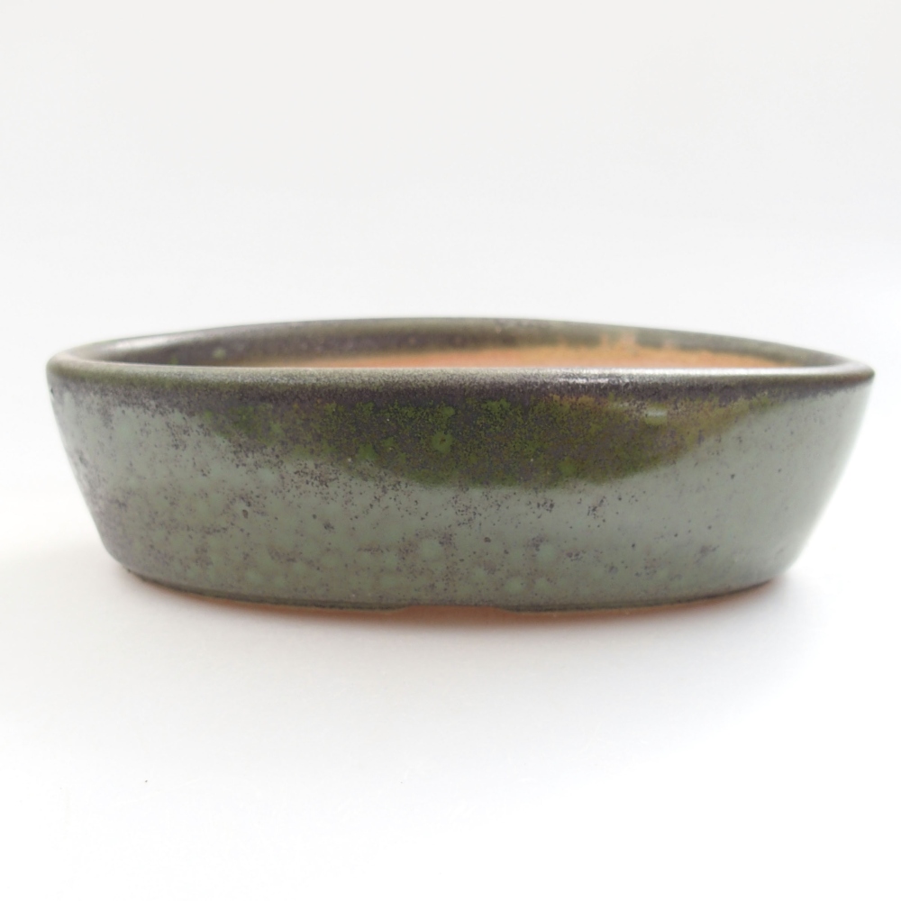 Ceramiczna miska bonsai 15 x 9,5 x 4 cm, kolor zielony