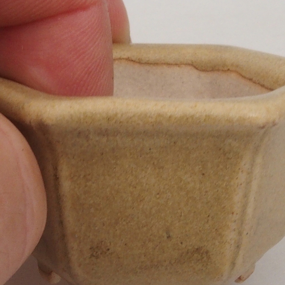 Mini miska bonsai 5 x 4,5 x 3 cm, kolor brązowy