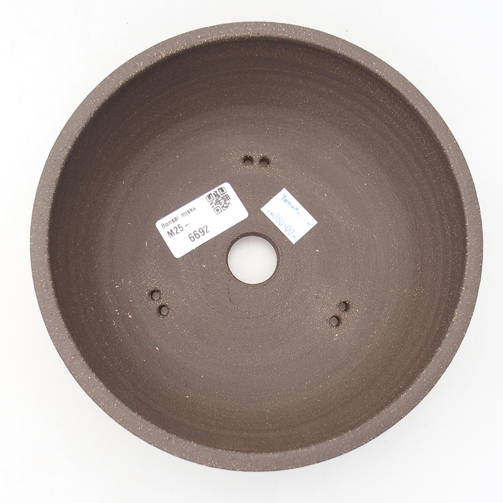 Ceramiczna miska do bonsai 18,5 x 18,5 x 6 cm, brązowa