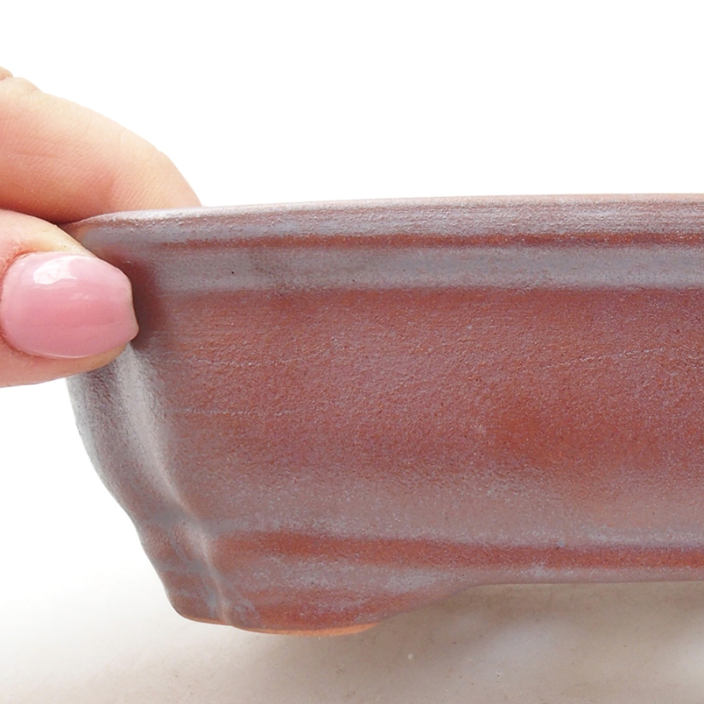 Ceramiczna miska bonsai 16 x 12 x 5 cm, kolor metaliczny