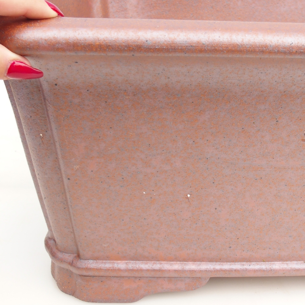 Ceramiczna misa bonsai 51,5 x 37,5 x 20 cm, kolor metaliczny - WYŁĄCZNIE ODBIÓR OSOBISTY lub transport paletowy