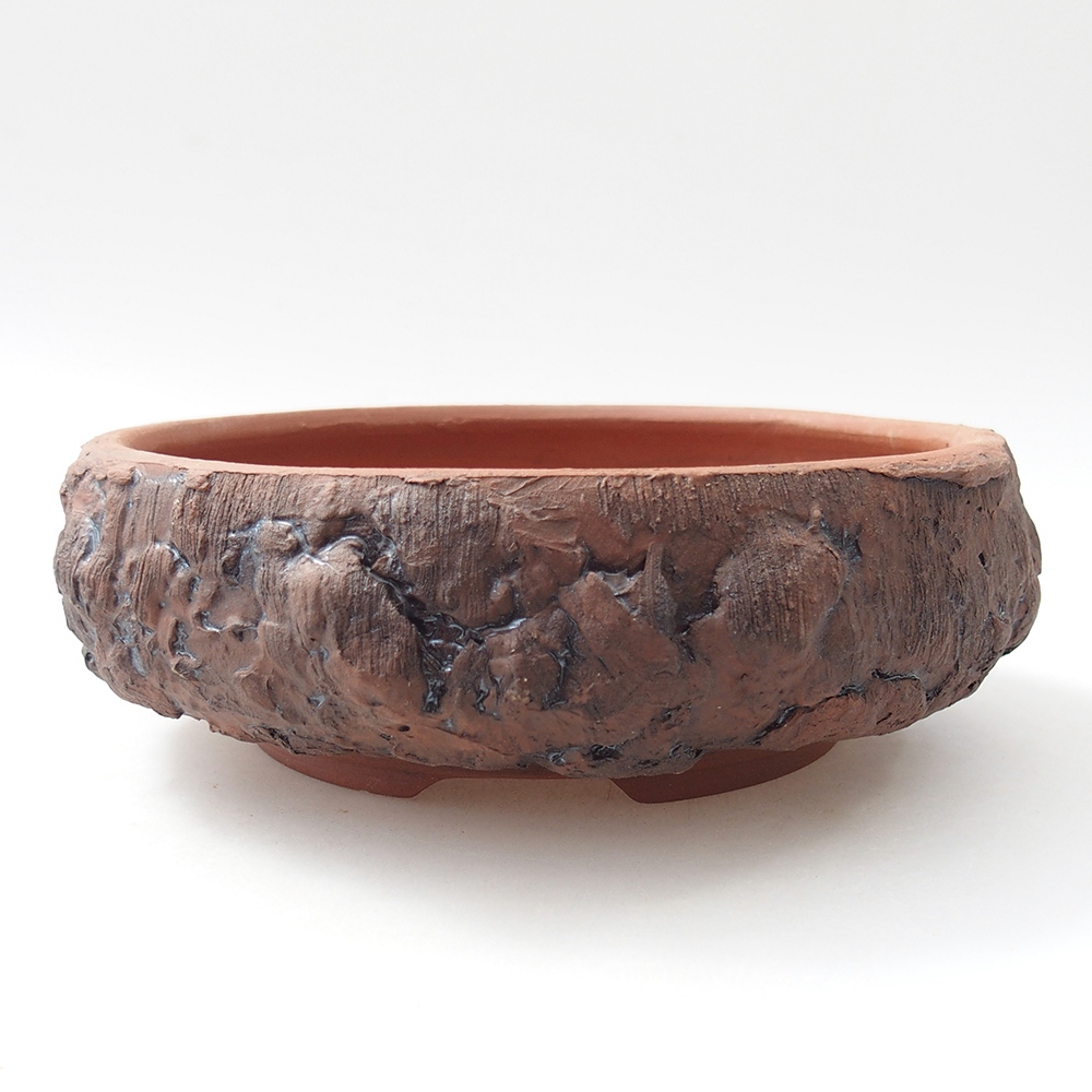 Ceramiczna miska do bonsai 16,5 x 16,5 x 5,5 cm, brązowa