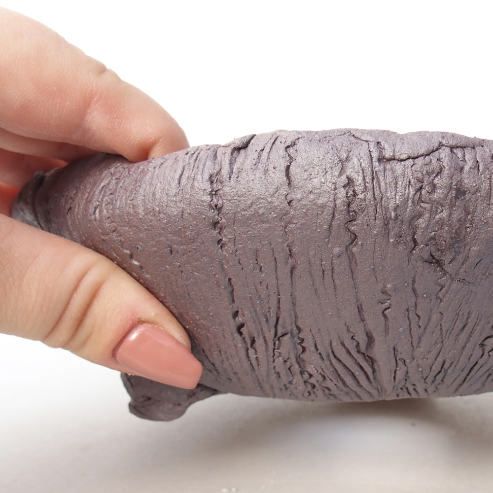 Ceramiczna miska do bonsai 18 x 17 x 5,5 cm, kolor metaliczny