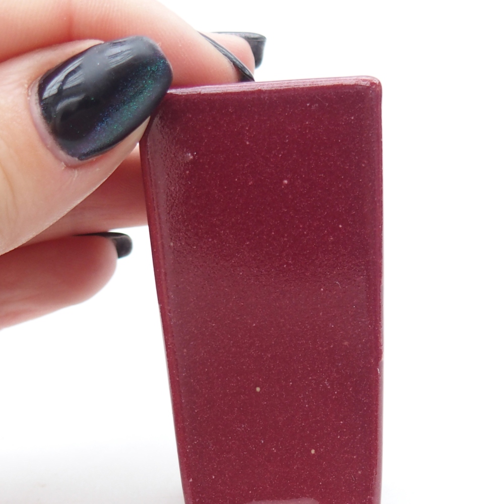 Mini miska do bonsai 3 x 3 x 5,5 cm, bordowa