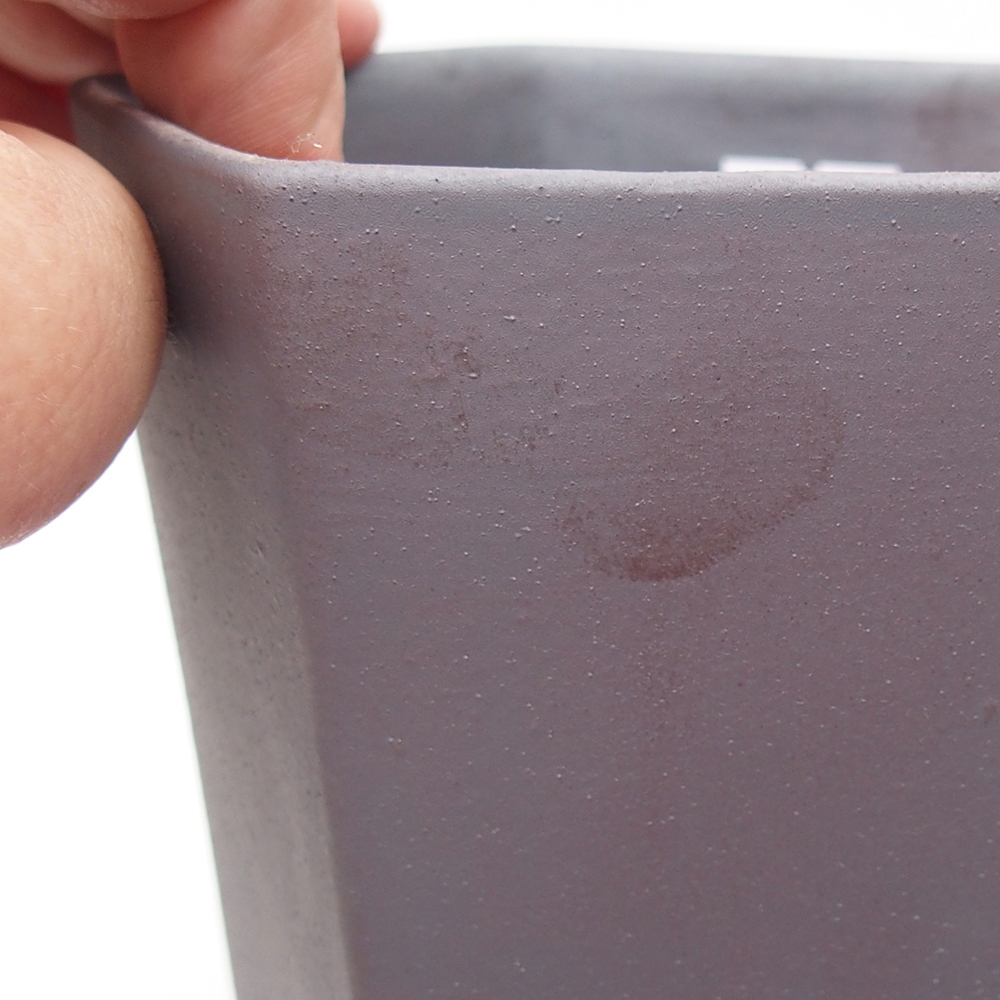 Ceramiczna miska bonsai 13 x 11,5 x 17 cm, kolor metaliczny