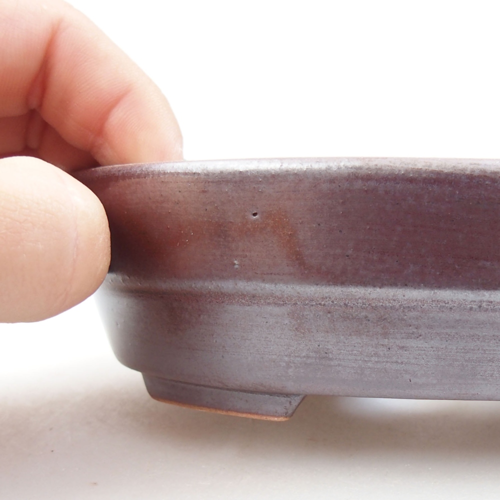 Ceramiczna miska bonsai 13,5 x 10 x 4 cm, kolor brązowy