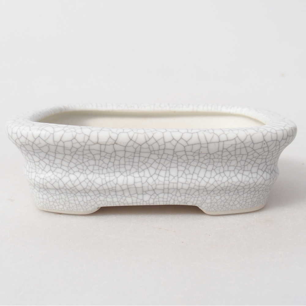 Ceramiczna miska do bonsai 11 x 11 x 7 cm, kolor raku