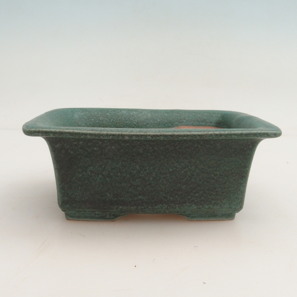 Bonsai bowl H11 - 11,5 x 10 x 4 cm. - zielony