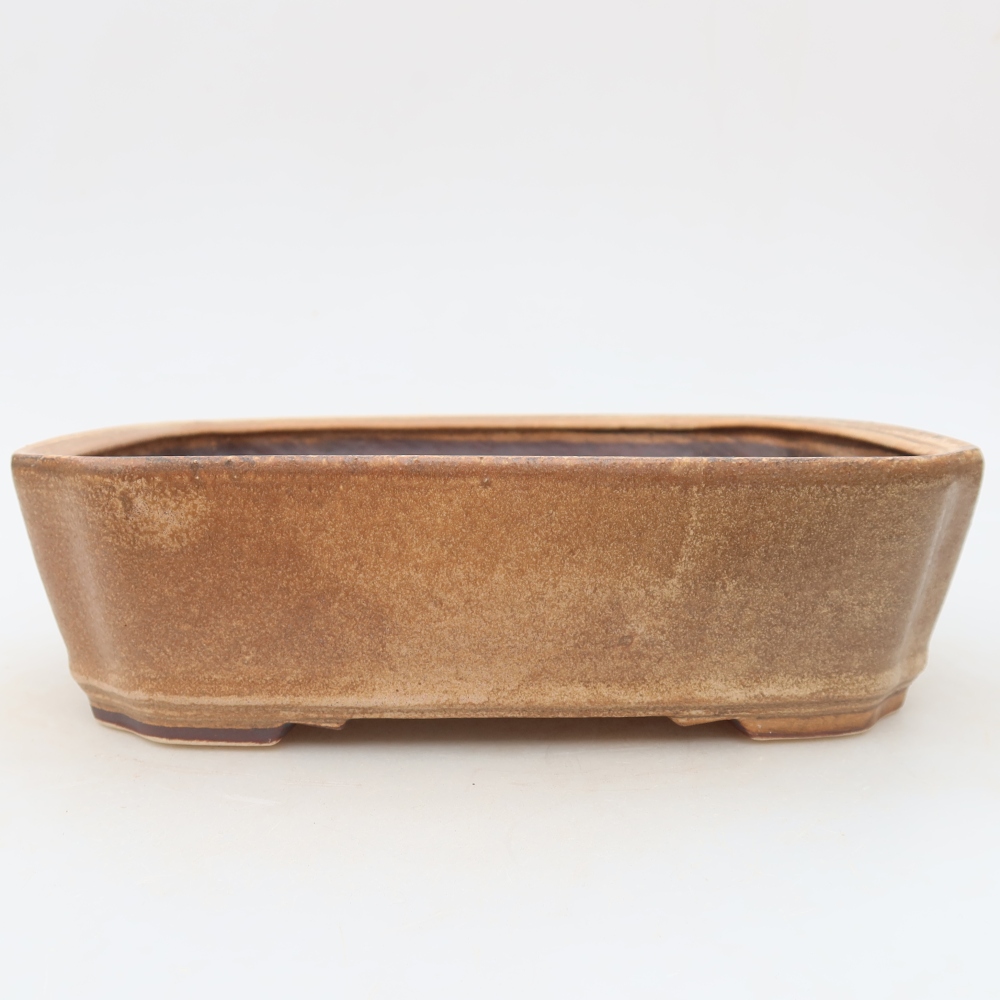 Ceramiczna miska do bonsai 21,5 x 18 x 6 cm, kolor różowy