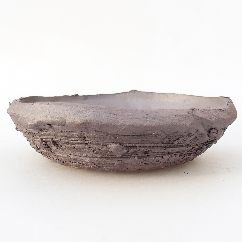 Ceramiczna miska do bonsai 17 x 17 x 5,5 cm, kolor metaliczny