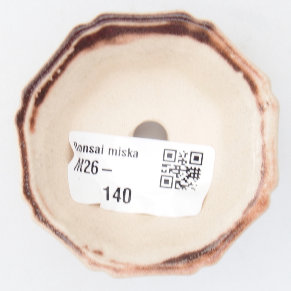 Mini miska do bonsai 6 x 6 x 3 cm, różowa