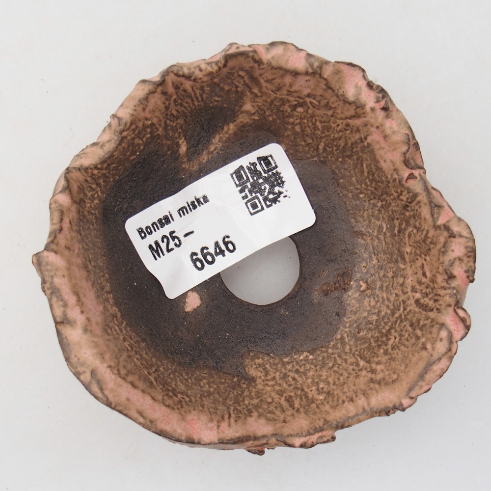 Ceramiczna muszla 8,5 x 8 x 4 cm, kolor różowy