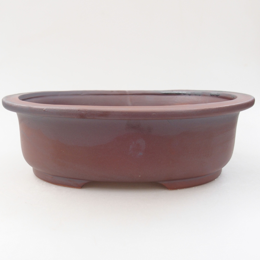 Ceramiczna miska bonsai 26 x 22 x 8 cm, kolor metaliczny