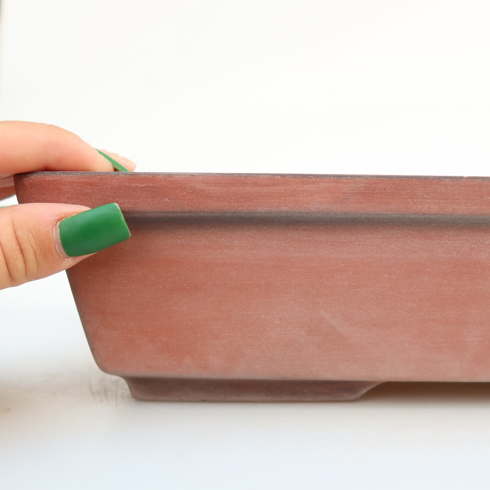 Ceramiczna miska  25,5 x 19 x 7 cm, kolor ceglasty