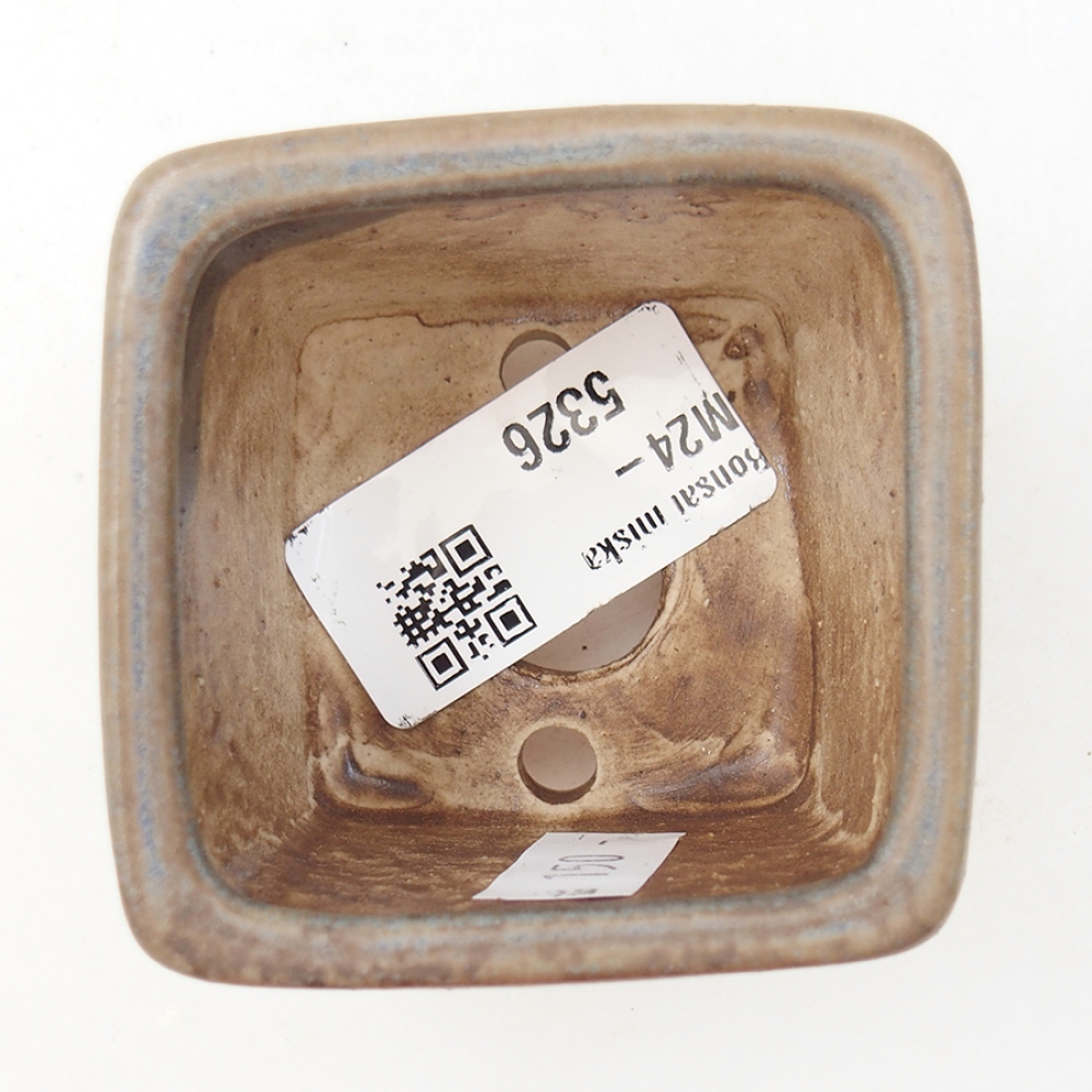 Ceramiczna miska bonsai 6 x 6 x 4,5 cm, kolor niebieski