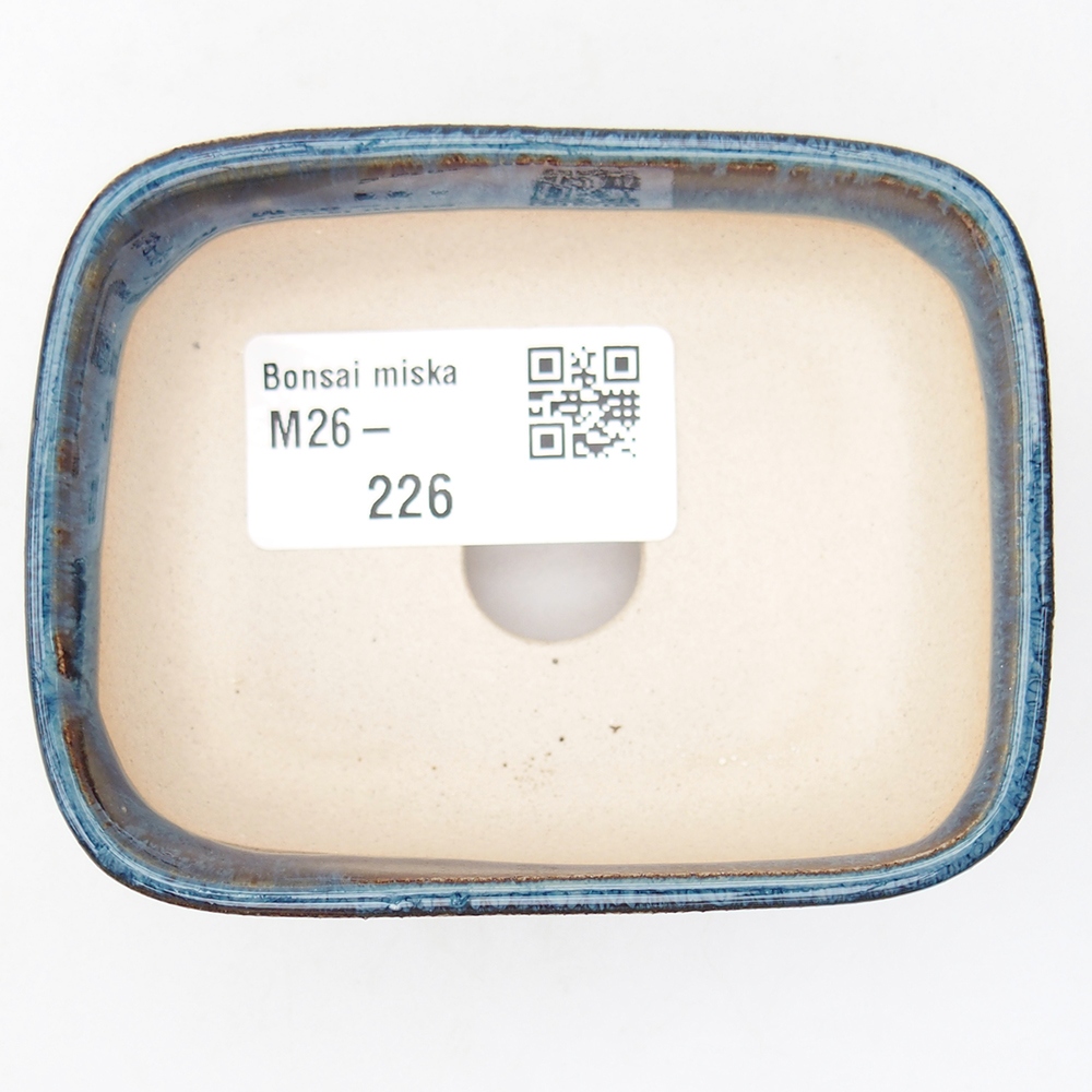 Mini miska do bonsai 8 x 6,5 x 3 cm, kolor niebieski