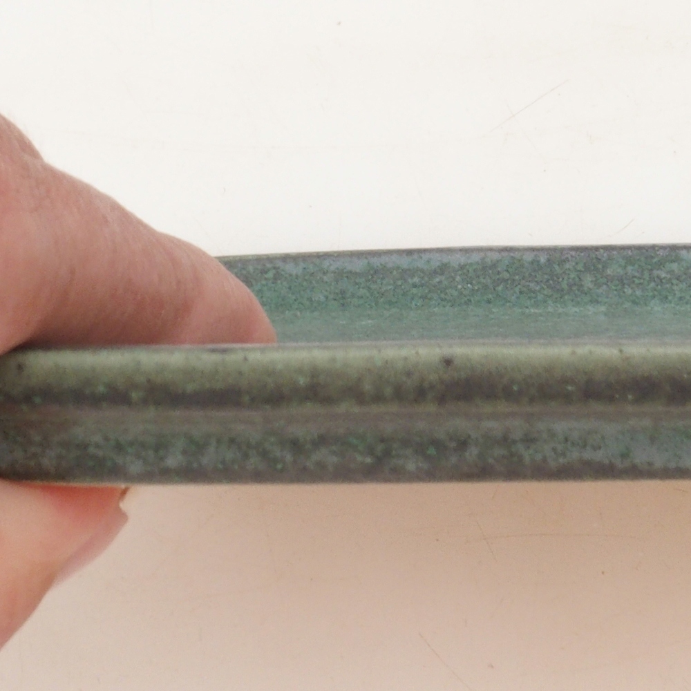 Spodek ceramiczny H50 - 18 x 13 x 1 cm - brązowy