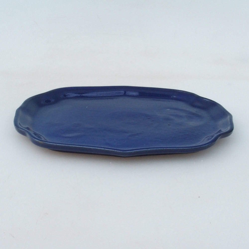 Ceramiczna miska H51 -18,5 x 14,5 x 1 cm - niebieska
