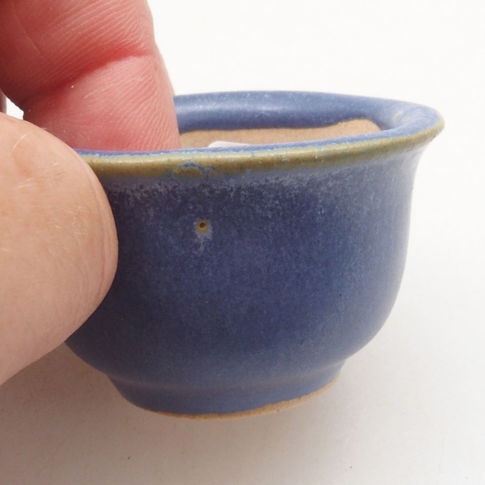 Mini miska bonsai 4,5 x 4,5 x 3 cm, kolor niebieski